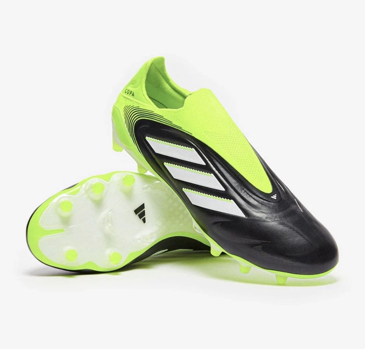 New Adidas Copa Pure 3 Elite Laceless FG Cleats JH6302 Black Lucid