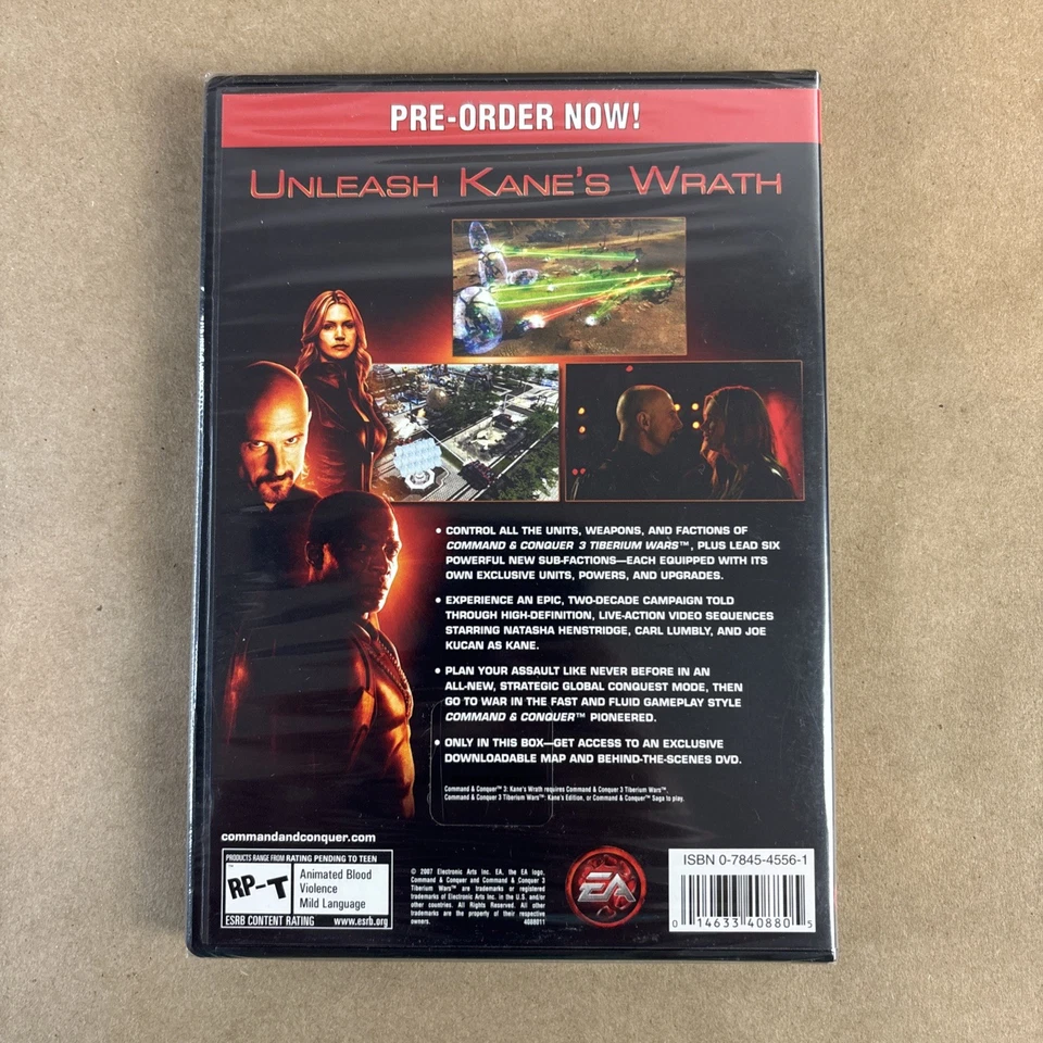 Command & Conquer 3: Kane's Wrath PC PRE-ORDER Pre-sell Bonus Disc NEW - Image 2 of 4