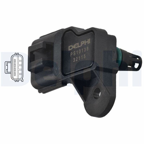 Delphi Sensor, Saugrohrdruck PS10138 FüR CitroËN Fiat Ford Peugeot-image