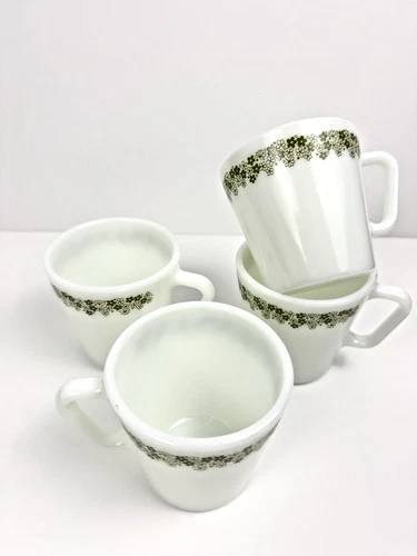 Vintage Pyrex Coffee Mug(s) No. 1410 “Spring Blossom / Crazy Daisy” D Handle