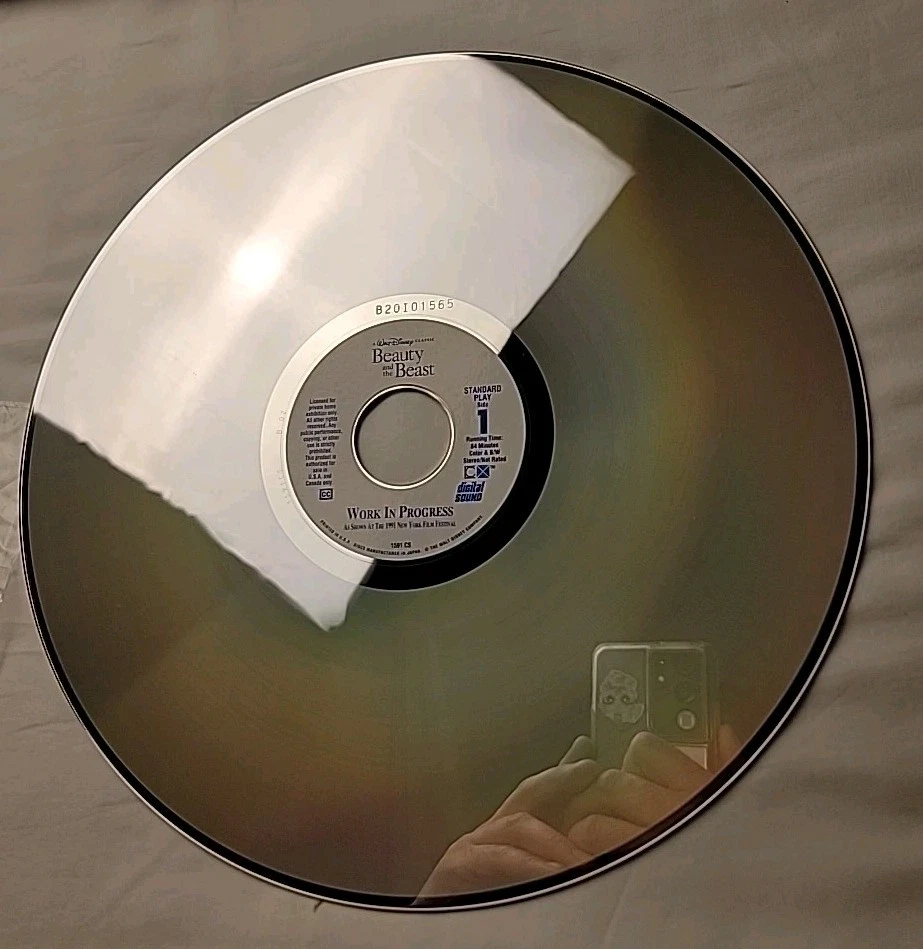 DISNEYANA--CAV Letterbox Laser disc set-Beauty and the Beast-STEREO 1991-unused - Image 3 of 3