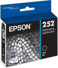 EPSON 252 DURABrite Ultra Ink Standard Capacity Black Cartridge (T252120-S) Work