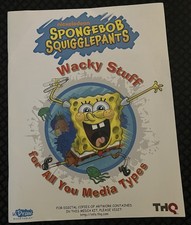 SpongeBob SquigglePants uDraw Wii Press Media Kit THQ RARE