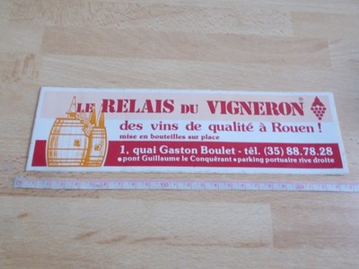 Weinaufkleber - LE RELAIS DU VIGNERON - ROUEN