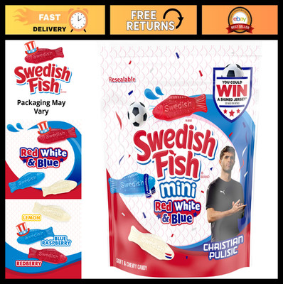 Mini Red, White & Blue Soft Chewy Gummy Candy - Bulk 1.8 lb Sweet Treats