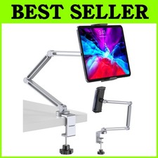 Universal Tablet Arm Mount Stand - Silver