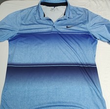 Nike Golf Dri-FIT Standard Fit XL Blue Men's Short Sleeve Polo Shirt F12