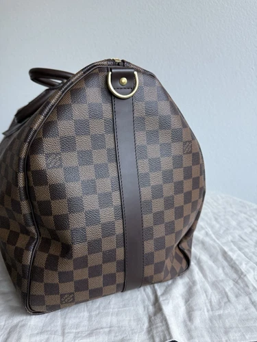 Auténtico bolso de viaje Louis Vuitton Keepall Bandouliere 55 Damier Level - Imagen 17 de 24