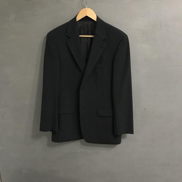 Men Hugo Boss Suit Grey Wool 42 / XL / 50