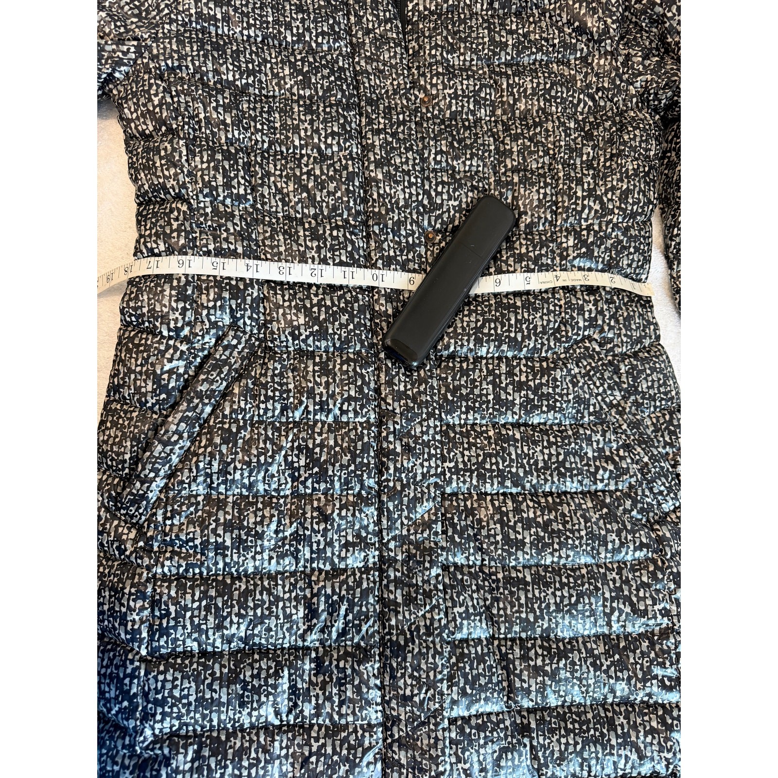 Statement printed Down Long removable Hooded Puff… - image 7