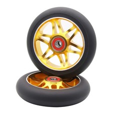 2PCS 110mm Scooter Wheel with Abec 9 Bearings Fit for MGP/Razor/Lucky Scooter...