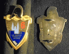 INSIGNE MILITAIRE – 6° RÉGIMENT DU GÉNIE - FRAISSE - H 213