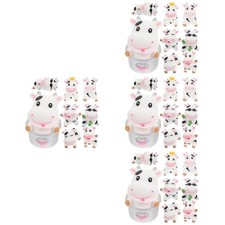  32 Stück Milchkuh-Miniaturfiguren aus Kunstharz zum Selbermachen,