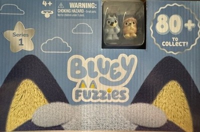 BLUEY FUZZIES SERIES 1 ~  FLOCKED 1.5'' FIGURES ~ PICK FROM CHOICE LIST OVER 60+