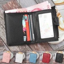 Women's Small Leather Wallet RFID Blocking Credit Card Holder Mini Bifold Purse