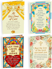 Assorted Religious Sympathy Cards 12 Pack, , Made in America, Eco-Friendly, Thic