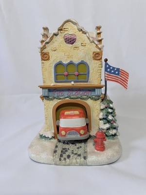 HAWTHORNE VILLAGE PRECIOUS MOMENTS  HEARTS & HEROES FIRE STATION - Missing Light