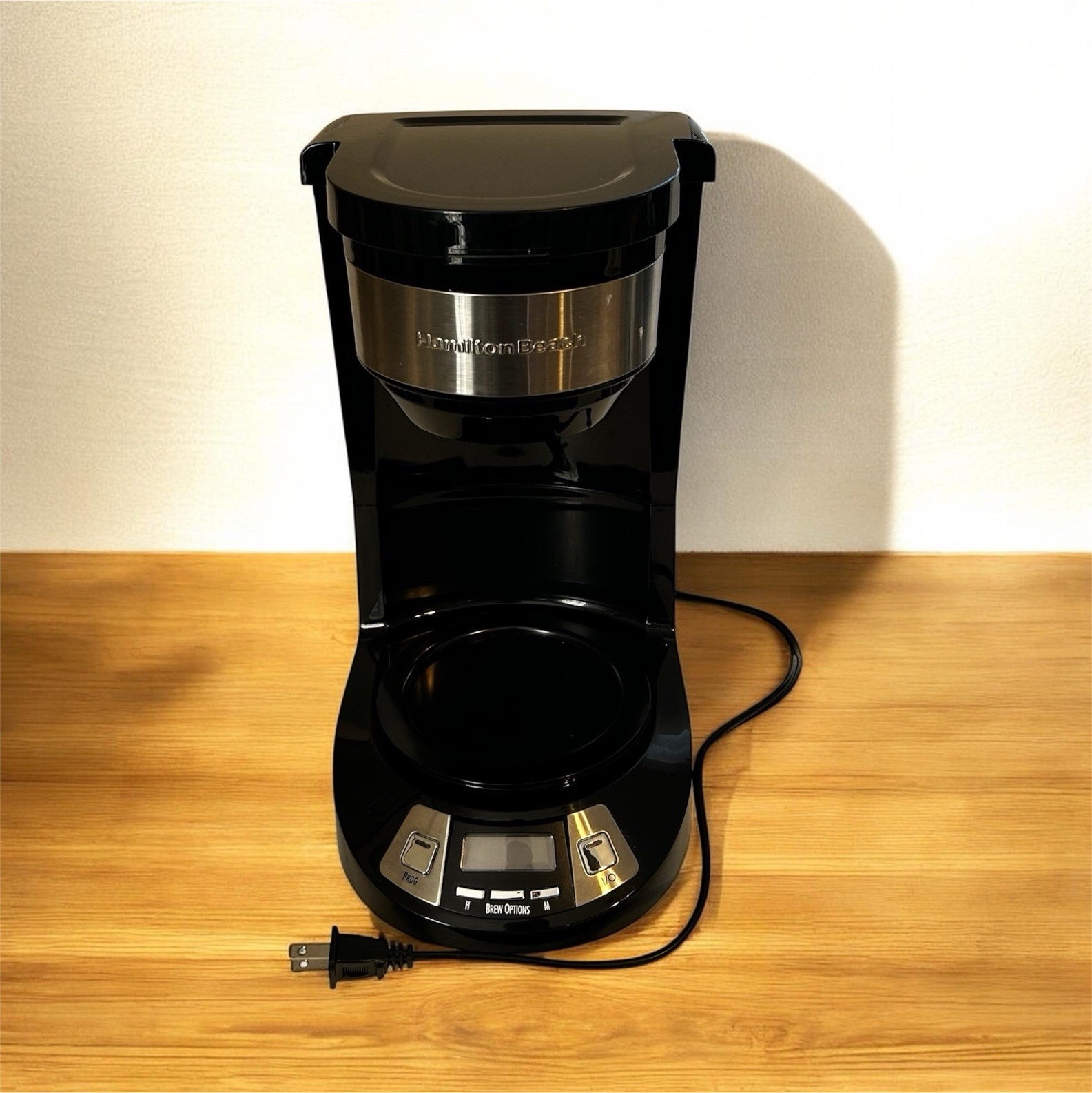 Hamilton Beach 46290J Programmable Filter Coffee Machine Black Stainless Steel