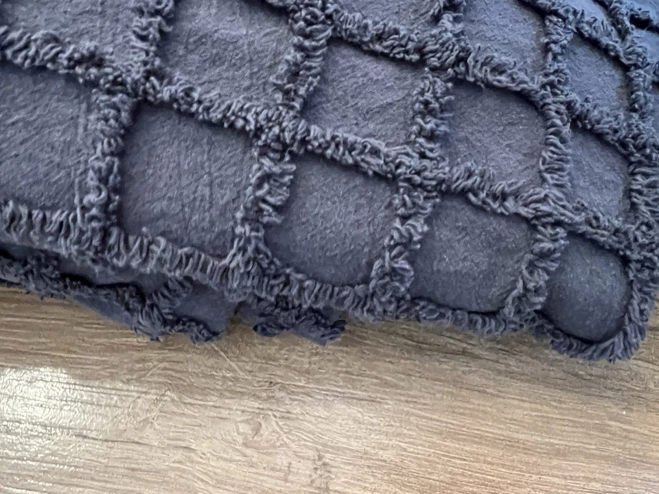 Oscar & Oliver New York Cameron Blue Queen Duvet Cover 93 x 88” Heavy Cotton - Image 2 of 4