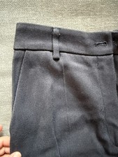 Other Stories Pontetorto Flared Leg Trousers Dress Pants Women's 4 S Navy Blue