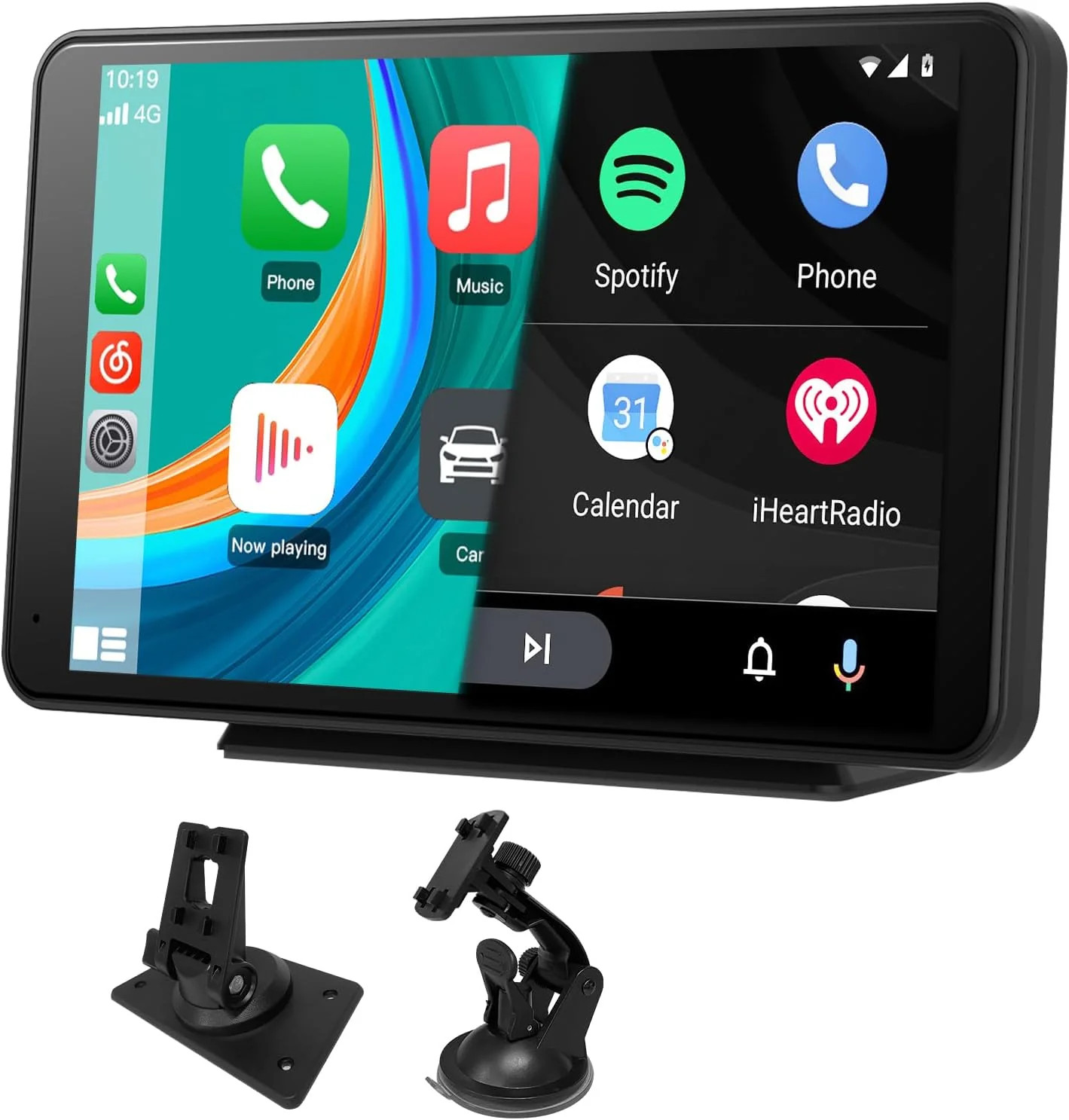 Autoradio 7 pouces tactile HD universel avec Apple CarPlay sans fil et Android Auto