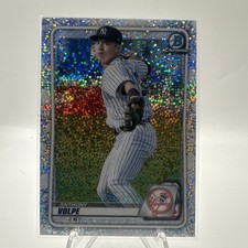 Anthony Volpe 2020 Bowman Draft Sparkle Refractor Yankees 🔥