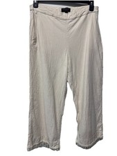 Banana Republic Wide Leg Cropped Linen Blend Pants NEW Size 12