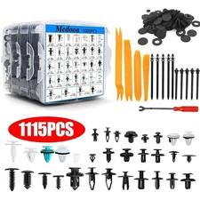 1115PCS Car Retainer Clips Auto Fasteners Push Trim Clips Pin Rivet Bumper Kit.