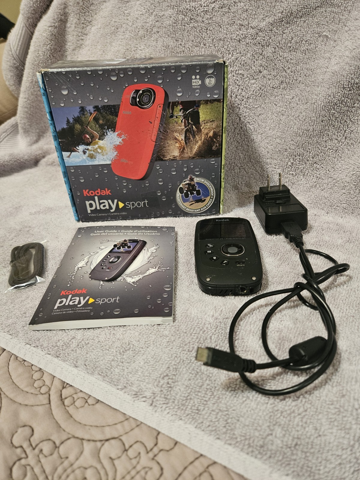 Kodak PlaySport Zx5 HD Waterproof Pocket Video Camera Black 