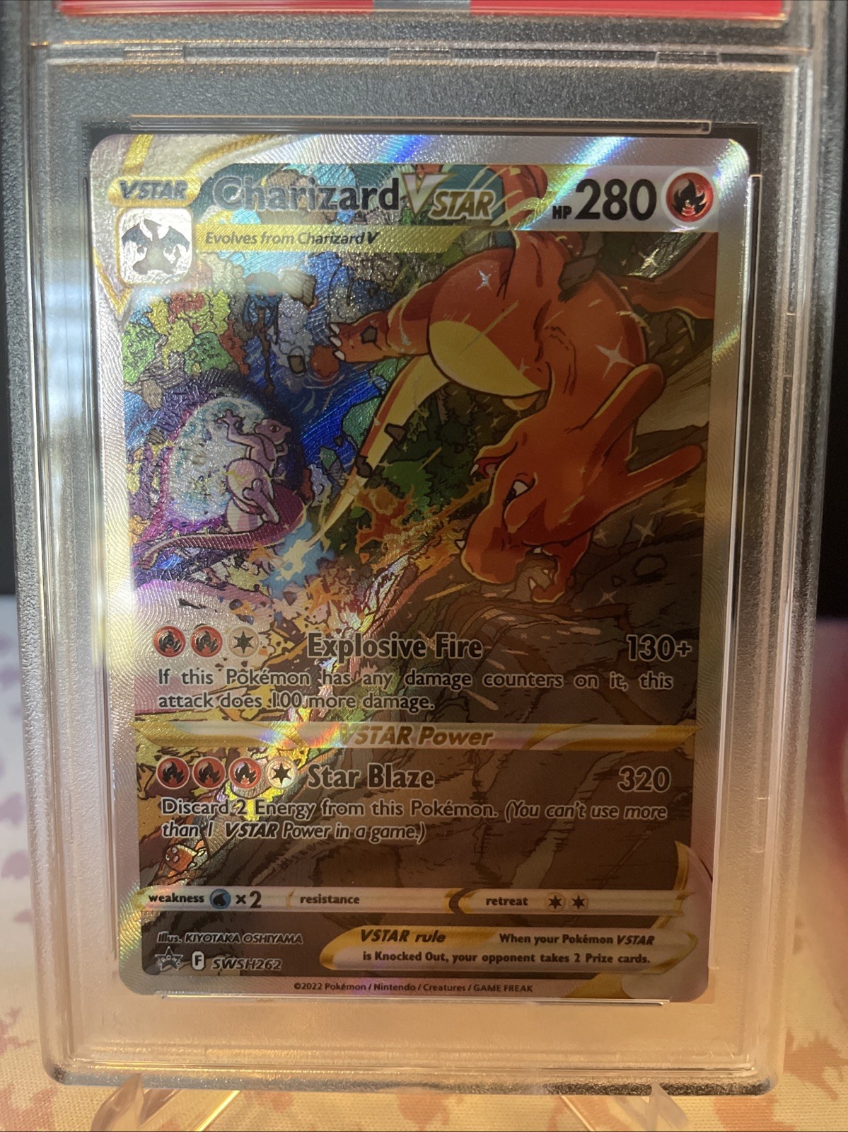 2022 Pokemon Charizard VSTAR #262 Sword & Shield UPC PSA 10 Gem Mint view 2