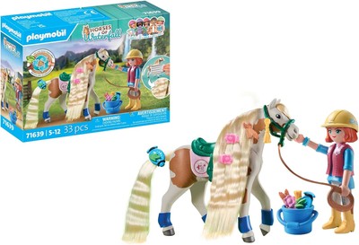 PLAYMOBIL Horses of Waterfall 71639 Ellie & Pferd mit Kreppeisen
