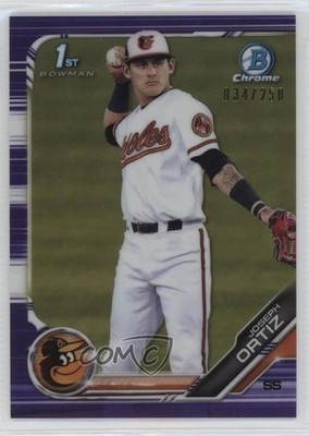 2019 Bowman Draft Chrome Purple Refractor 34/250 Joey Ortiz #BDC-23 00jz