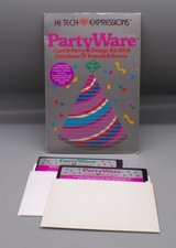 vintage 1986 Hi Tech Expressions PARTYWARE birthday card C64 Floppy Disk 5.25  
