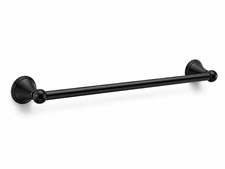 Moen Preston 24-Inch Matte Black Wall-Mount Single Towel Bar   Free Shipping