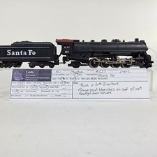 Mantua HO Scale Santa Fe ATSF 217 2-8-2 Mikado Powered Steam Locomotive
