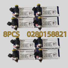 8pcs High Impedance Fuel Injectors 0280158821 For Bosch 210lb 2200cc Ev14 New