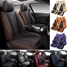 For Dodge Durango Charger Journey Full Set Leather Seat Cover Front Rear 5-seats For Dodge Durango Charger Journey Full Set Leather Seat Cover Front Rear 5-seats
