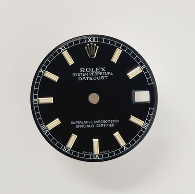 Genuine Rolex Black Dial DateJust Lume 31mm Two-Tone 178243, 178248, 178278