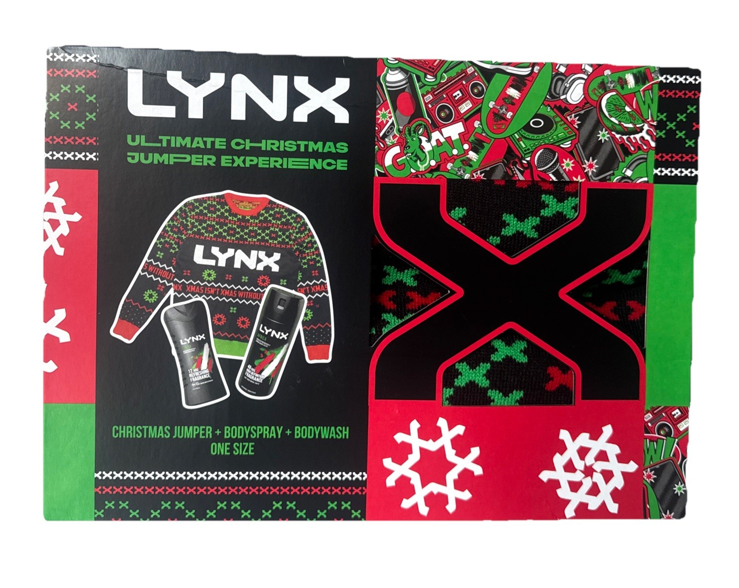 Lynx Africa Ultimate Christmas Jumper Gift Set – Body Spray & Shower Gel