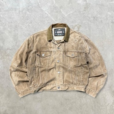 Vintage Levi s Black Tab Denim Trucker Jacket   Garment-Dyed Rust, 80s/90s