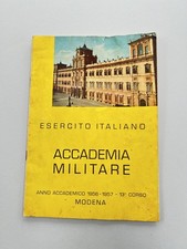 MILITARY ACADEMY ITALIAN ARMY YEAR ACC. 1956-57 OLD BOOKLET OLD BOOK