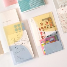 double pocket file for sticker note