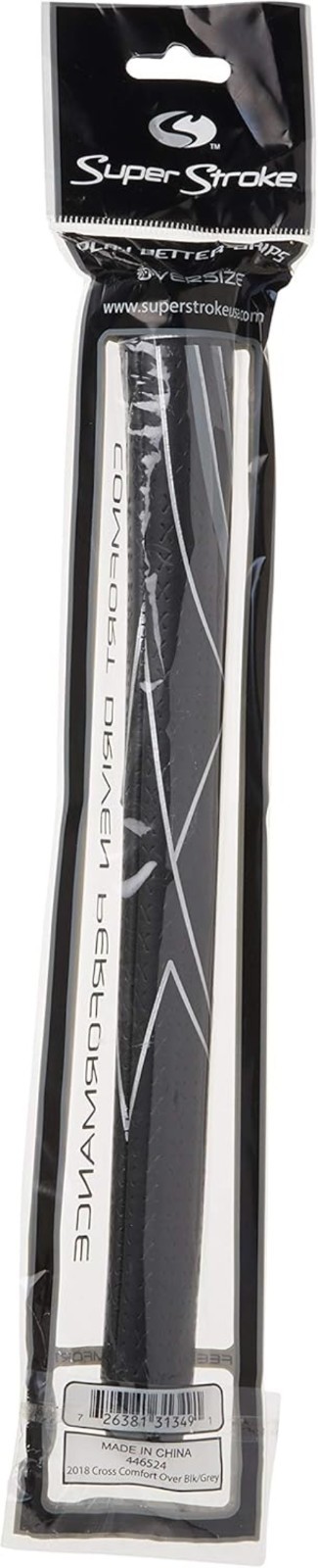 Super Stroke SuperStroke Cross Comfort Swing Grip, Black/Silver