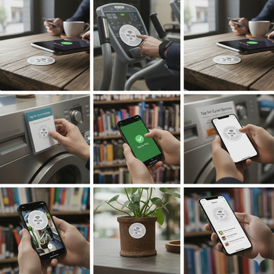 NTAG215 NFC Tags Programmable Writable Smart Tags Amiibo iPhone Android Contactl