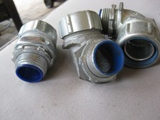 Thomas & Betts 1" Liquid-tight Fittings (2) 90 degree and (1) Straight insulated