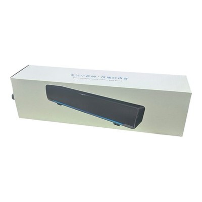 Etlephe SoundBar Mini USB Lautsprecher 3,5 mm Jack PC, Laptop, Tablet Schwarz