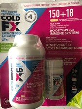 Cold FX Extra strength Immunity Booster 150 capsules  Bonus 18 300 mg 168 Total