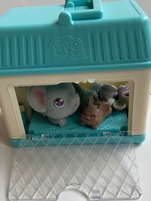 Little Live Pet Mouse Cage With 4 Baby Mice- READ