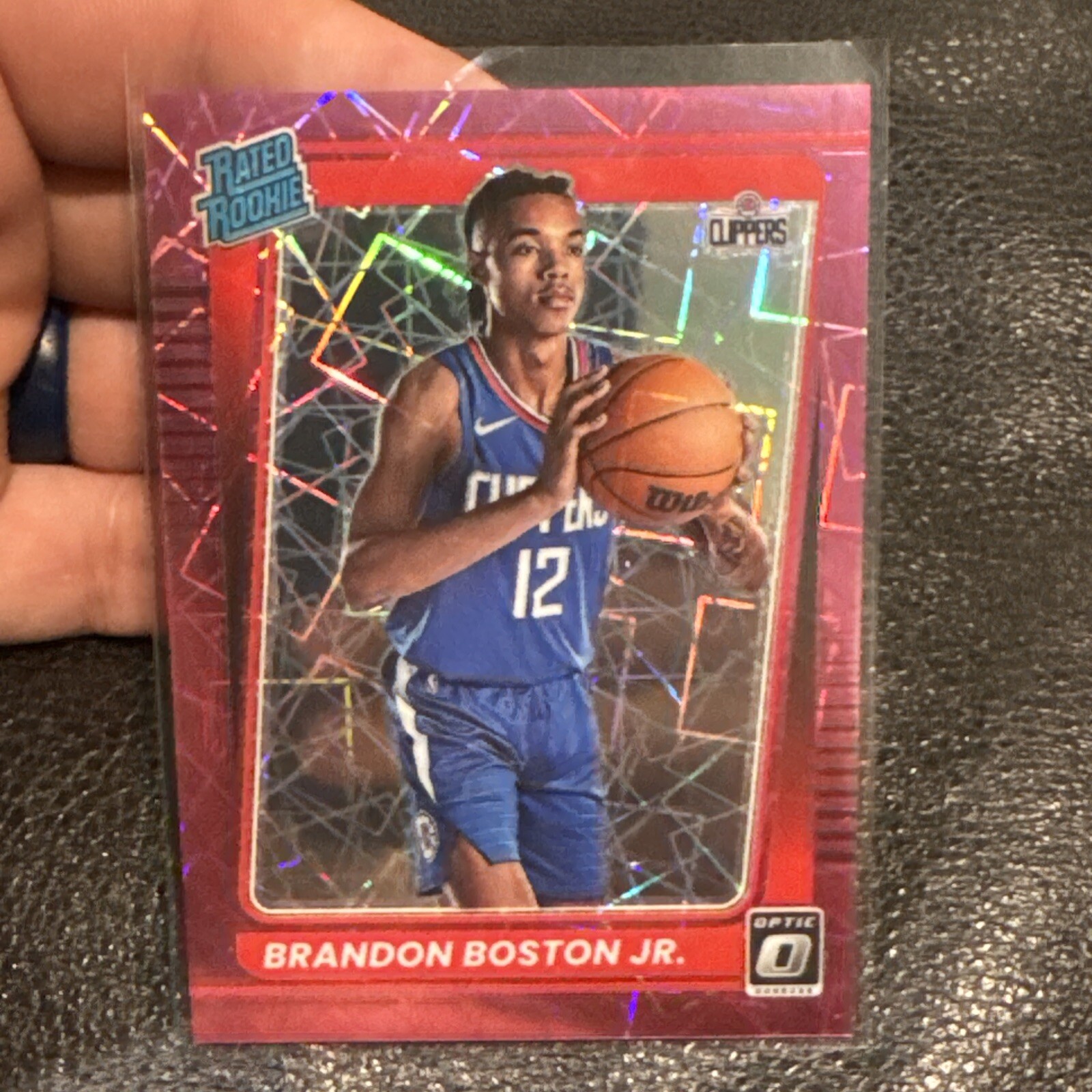 Brandon Boston 2021-22 Donruss Optic #189 Pink Velocity Rated Rookie #/79