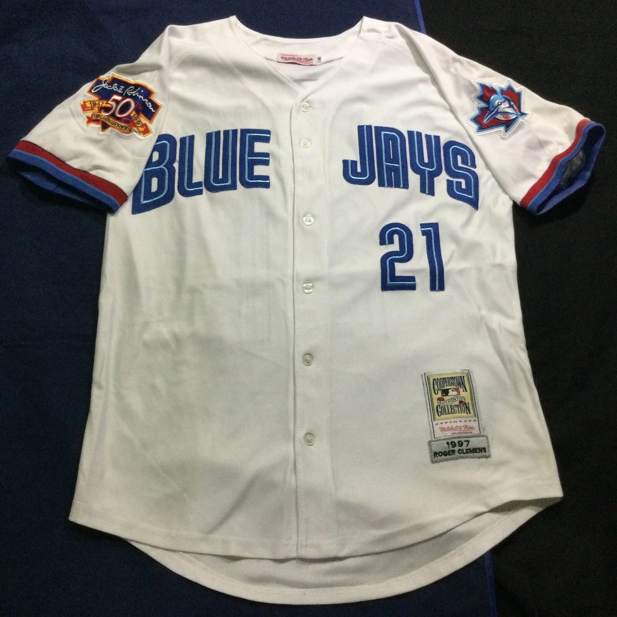 Blue jays mitchell sales and ness jersey